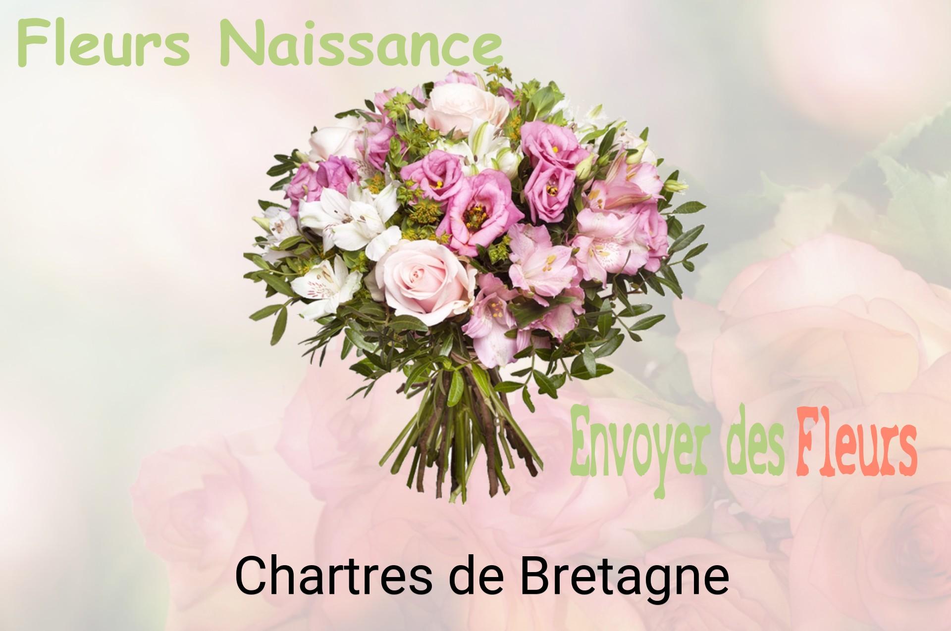 Bouquet de fleurs de naissance livré à Chartres-de-Bretagne